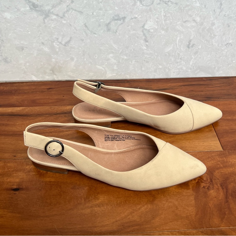 Caslon Lexie Pointed Toe Sling Back Flat
